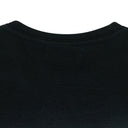 BLACK TEXTURED INSIDE OUT TEE T-SHIRT