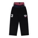 BLACK 3 LAYERED SWEATPANTS