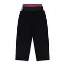 BLACK 3 LAYERED SWEATPANTS