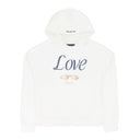 WHITE LOVE PARODY HOODIE
