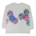 GREY NEW FLOWER CIRCLE BODY LONG SLEEVE T-SHIRT