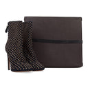 INDIGO METAL STUDS HEELS