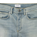 LIGHT BLUE DENIM STRAIGHT-FIT JEANS