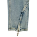 LIGHT BLUE DENIM STRAIGHT-FIT JEANS