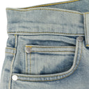 LIGHT BLUE DENIM STRAIGHT-FIT JEANS
