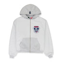 NWT GREEDY UNIT x MURD333R.FM GREY DOUBLE LAYERED HOODIE SIZE XXL $1000