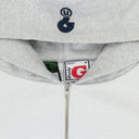 GREEDY UNIT x MURD333R.FM GREY DOUBLE LAYERED HOODIE
