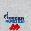 GREEDY UNIT x MURD333R.FM GREY CAMO SWEATSHORTS