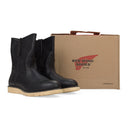 BLACK PULL ON CASUAL BOOTS