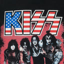 BLACK VINTAGE AMERICAN KISS T-SHIRT