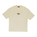 CREAM/BLACK CHEST LOGO T-SHIRT