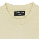 CREAM/BLACK CHEST LOGO T-SHIRT