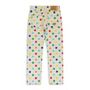 WHITE POLKA DOT SKINNY JEANS