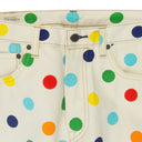 WHITE POLKA DOT SKINNY JEANS