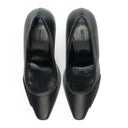 BLACK LEATHER 'FOR WALKING' HEELS