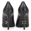 BLACK LEATHER 'FOR WALKING' HEELS