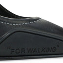BLACK LEATHER 'FOR WALKING' HEELS