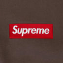 BROWN BOX LOGO CREWNECK HOODIE