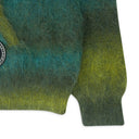 GREEN HYSTERIC GLAMOUR MOHAIR ZIP UP HOODIE