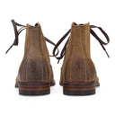TAN LACE UP ANKLE BOOTS