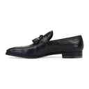BLACK NERO LEATHER FRONT TASSLE DRESS SHOES