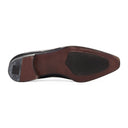 BLACK NERO LEATHER FRONT TASSLE DRESS SHOES