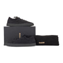GREY CREPE THICK SHAGGY SUEDE SNEAKERS