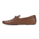 BROWN LEATHER MOCCASIN LOAFERS