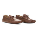 BROWN LEATHER MOCCASIN LOAFERS