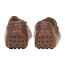 BROWN LEATHER MOCCASIN LOAFERS