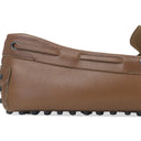 BROWN LEATHER MOCCASIN LOAFERS