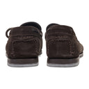 BROWN TIE FRONT LOAFERS