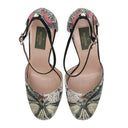 MULTICOLOR RHINESTONE PATTERN HEELS