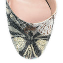 MULTICOLOR RHINESTONE PATTERN HEELS