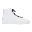 WHITE CANVAS 'BASHYO' HIGH-TOP SNEAKERS