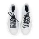 WHITE CANVAS 'BASHYO' HIGH-TOP SNEAKERS
