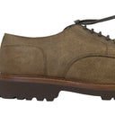 BROWN SUEDE LACEUP OXFORDS