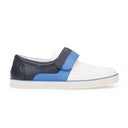 WHITE LEATHER STRAP SNEAKERS
