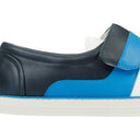 WHITE LEATHER STRAP SNEAKERS