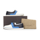 WHITE LEATHER STRAP SNEAKERS
