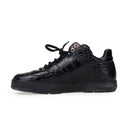 BLACK MONROE CALF CROCODILE SNEAKERS
