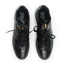BLACK MONROE CALF CROCODILE SNEAKERS
