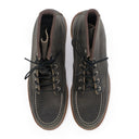 BLACK CHARCOAL LACE UP ANKLE BOOTS