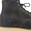 BLACK CHARCOAL LACE UP ANKLE BOOTS