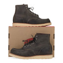 BLACK CHARCOAL LACE UP ANKLE BOOTS