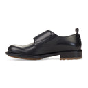 BLACK DOUBLE MONKSTRAP LEATHER DRESS SHOES