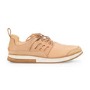 BEIGE NATURAL LACE UP SNEAKERS