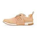 BEIGE NATURAL LACE UP SNEAKERS