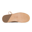 BEIGE NATURAL LACE UP SNEAKERS