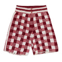 RED/WHITE DEAN HAND CROCHET SHORTS